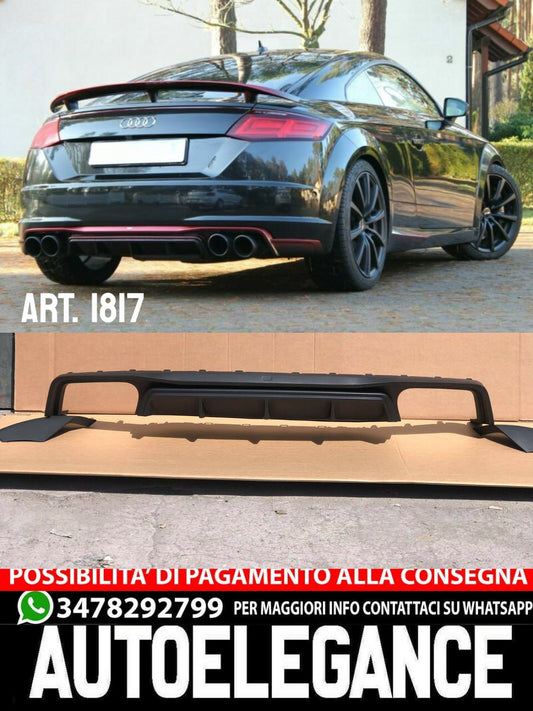 DIFFUSORE ADATTO PER AUDI TT FV 8S 2015-2018 SLINE LOOK ABT GREZZO