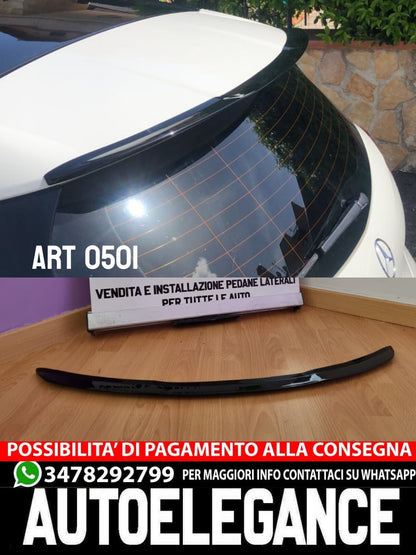 ROOF SPOILER WING SUITABLE FOR MERCEDES-BENZ A-CLASS W176 GLOSSY BLACK LOOK 