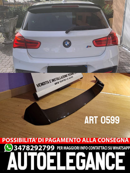 SPOILER SUITABLE FOR BMW 1 SERIES F20 F21 2011-2019 SPORTY GLOSSY BLACK LOOK