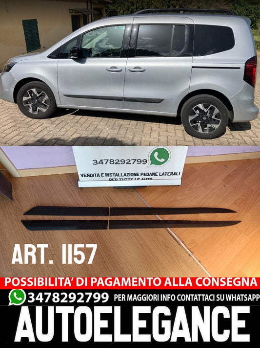 PARACOLPI UNIVERSALI 4 PEZZI ADATTI PER OPEL CORSA F NERO OPACO 160CM-,-