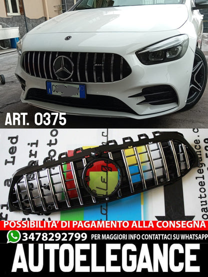 GRIGLIA ADATTA PER MERCEDES CLASSE B W247 AMG CROMATA SENZA CAMERA
