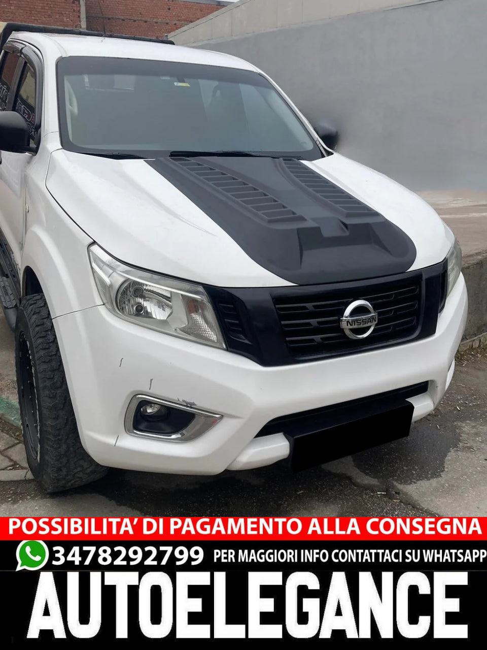 Presa D'aria Sul Cofano adatto per NISSAN Navara NP300 (D23) 2014-2021