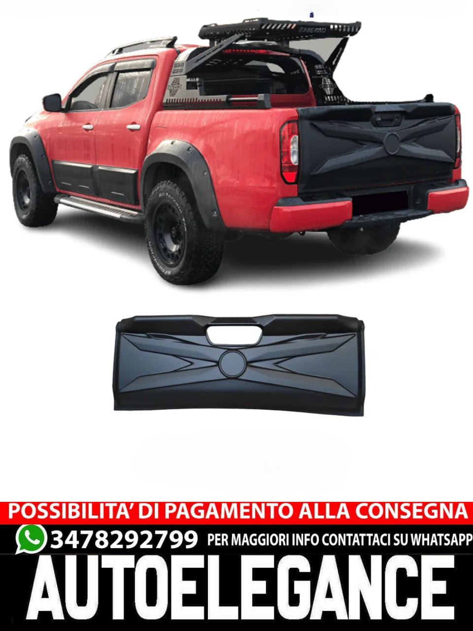 Copertura Del Portellone Posteriore adatto per MERCEDES X Class W470 2017+