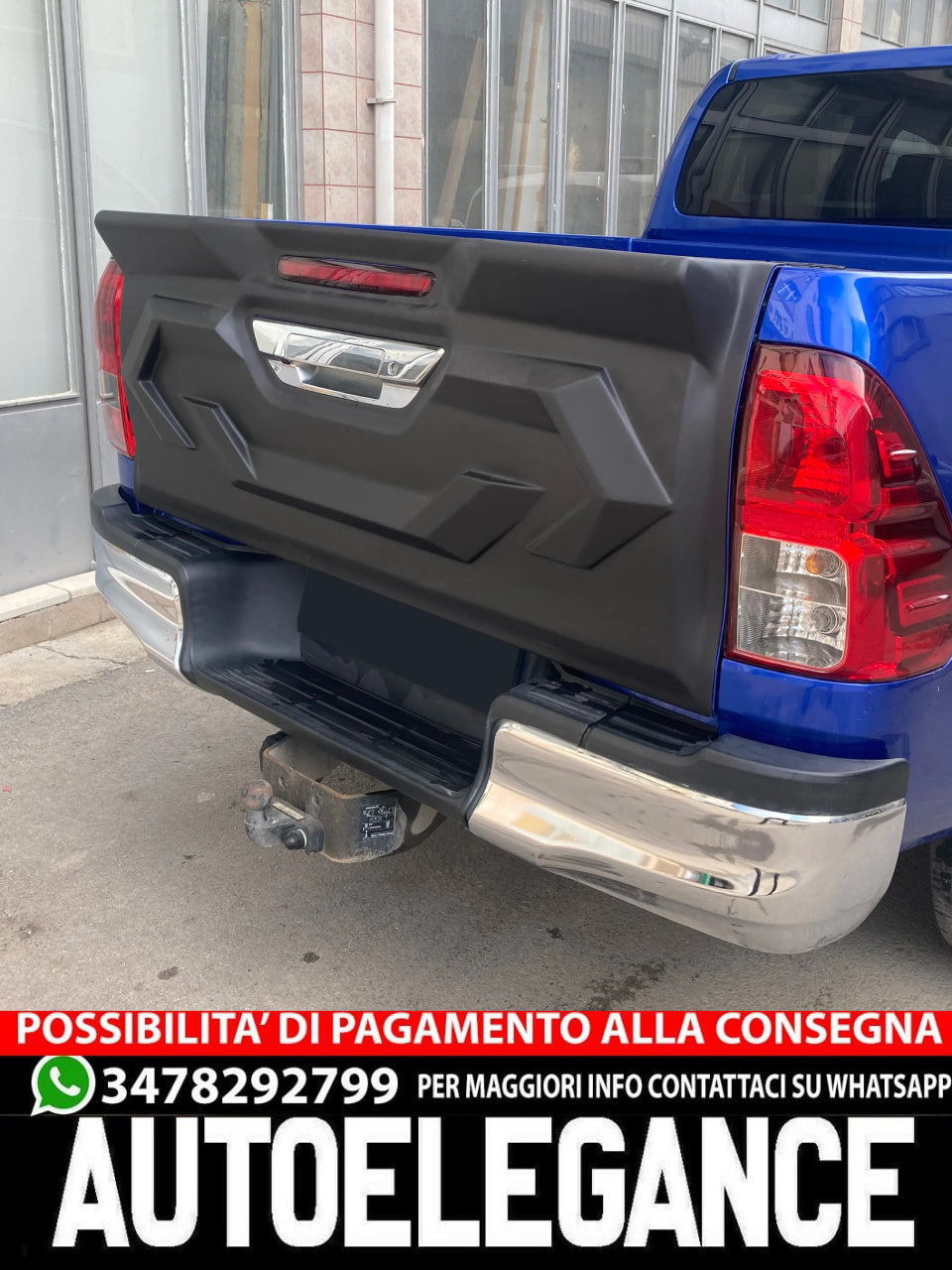 Rear Tailgate Cover Fit For TOYOTA Hilux 8Th Generation 2015- 