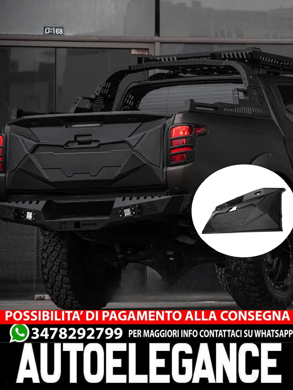 Rear Tailgate Cover suitable for MITSUBISHI L200 Triton Series 5 