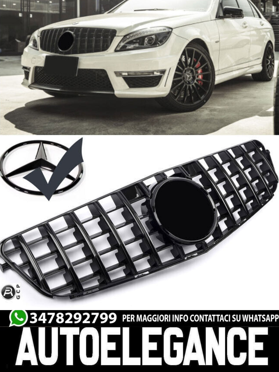 Griglia sportiva per Mercedes W204 PANAMERICANA AMG GT
