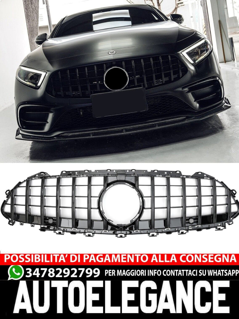 Griglia sportiva per Mercedes C257 CLS PANAMERICANA AMG GT