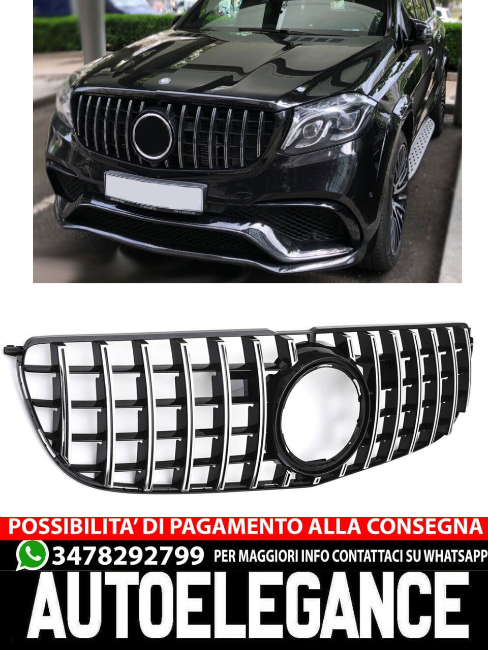 Griglia sportiva per Mercedes W166 GLS PANAMERICANA AMG GT OPTIK