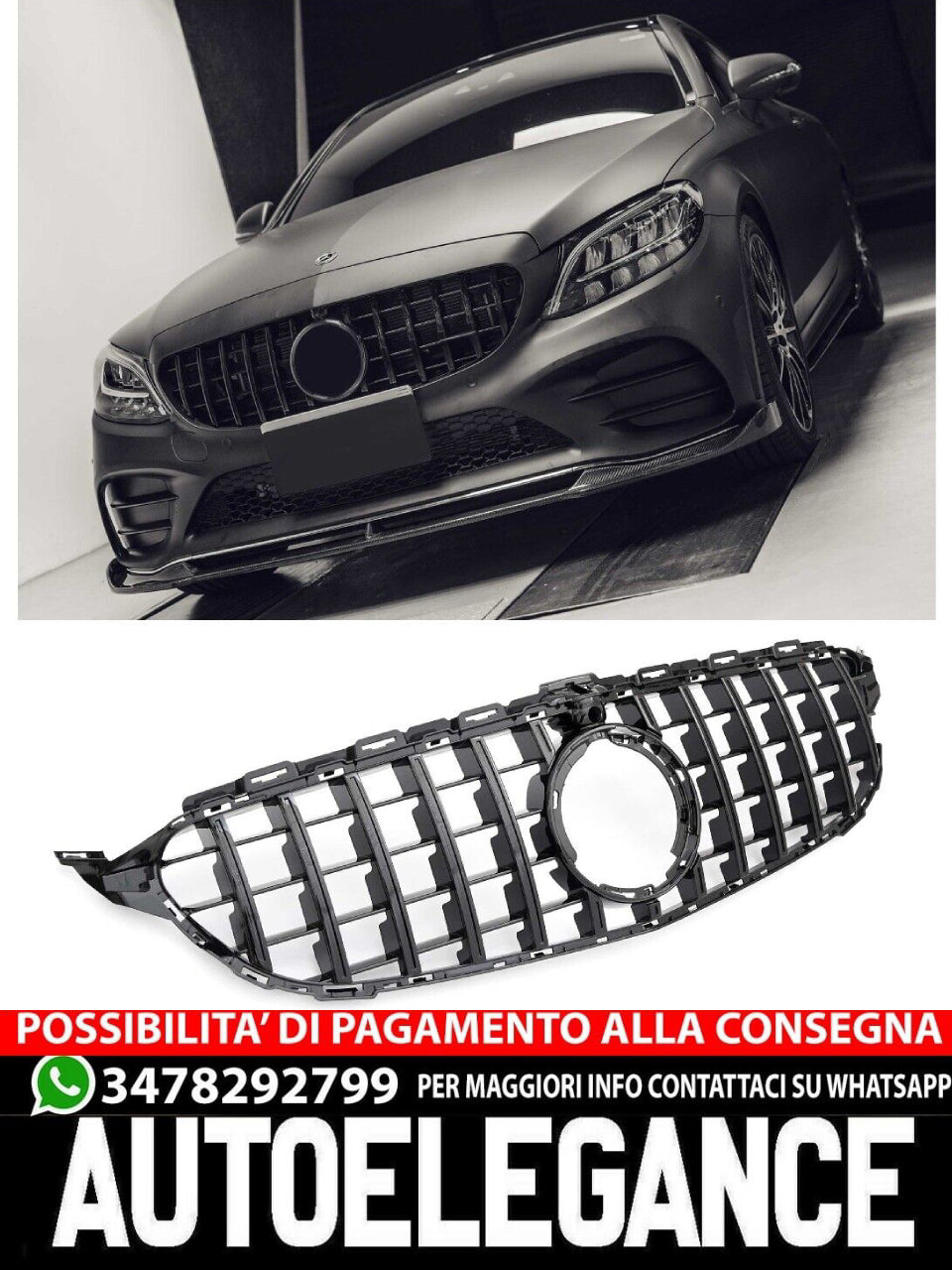Griglia a 360° sportiva per Mercedes W205 PANAMERICANA AMG GT