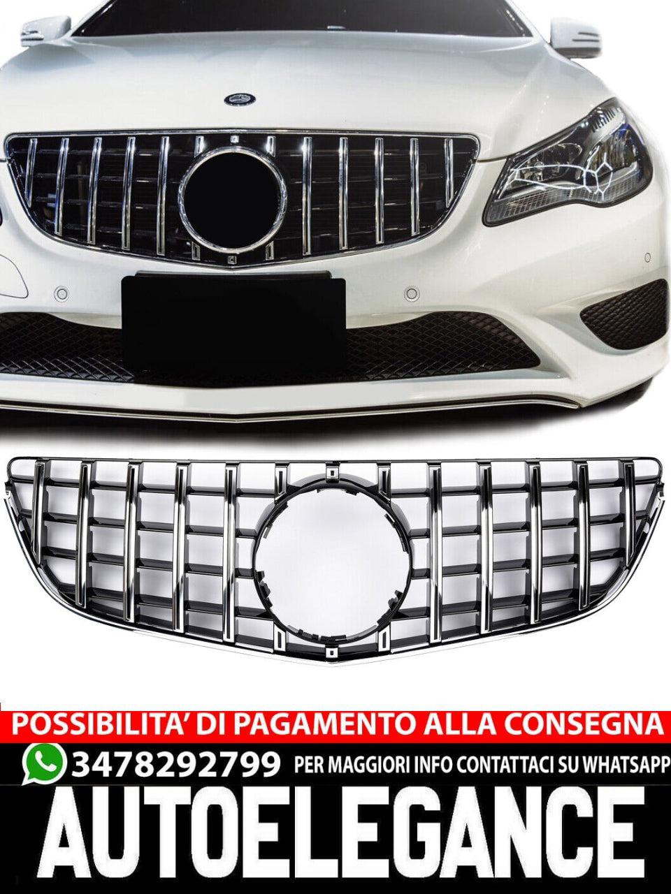 Griglia sportiva per Mercedes W207 FACELIFT PANAMERICANA AMG GT