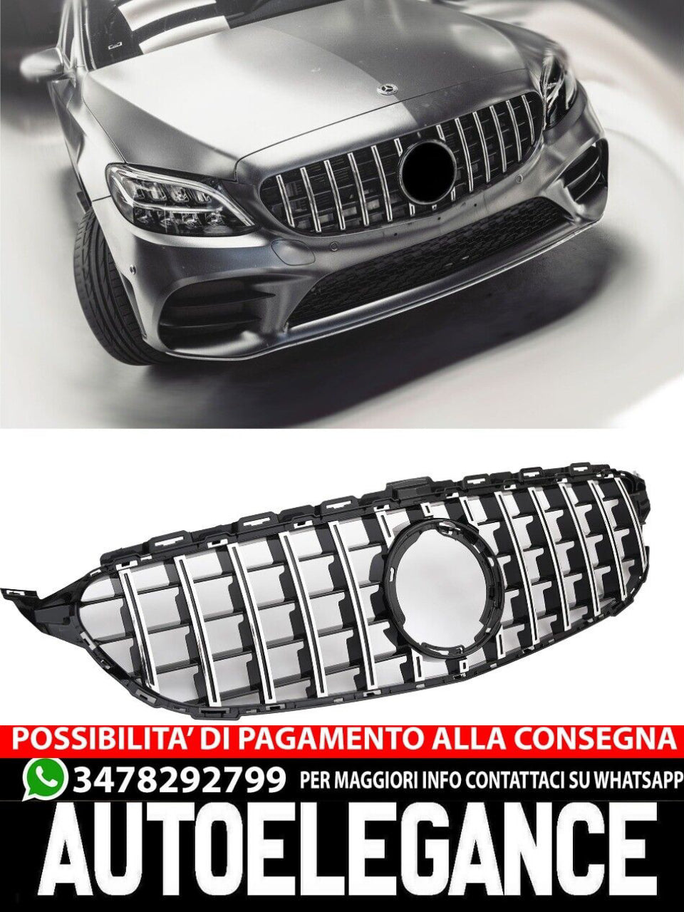 Griglia sportiva per Mercedes W205 FACELIFT Panamericana AMG GT