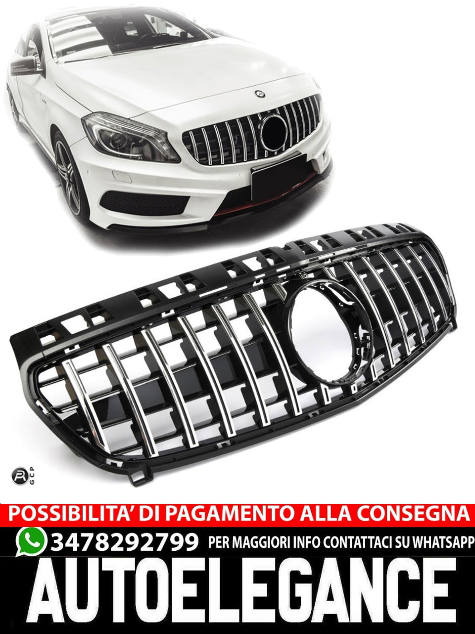 Sports grills for Mercedes W176 PRE FACELIFT PANAMERICANA AMG GT 