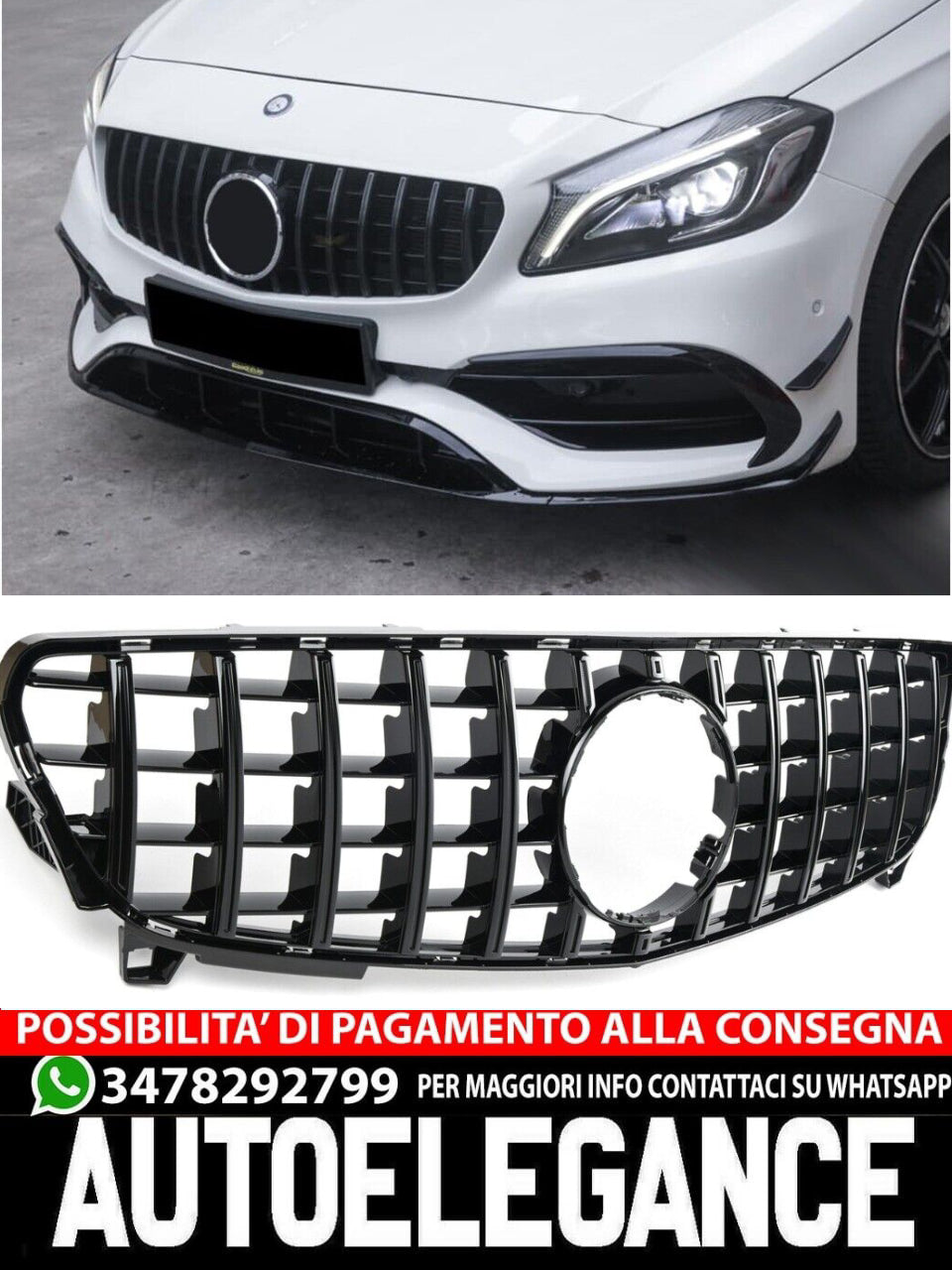Griglie sportive per Mercedes W176 FACELIFT PANAMERICANA AMG GT