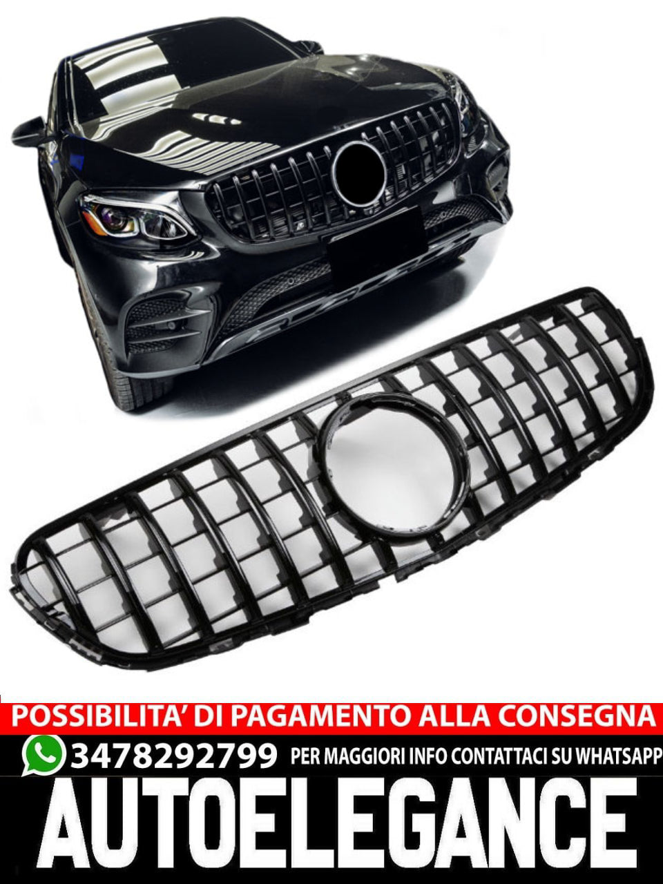 Griglia sportiva per Mercedes X253 Classe GLC AMG GT Panamericana
