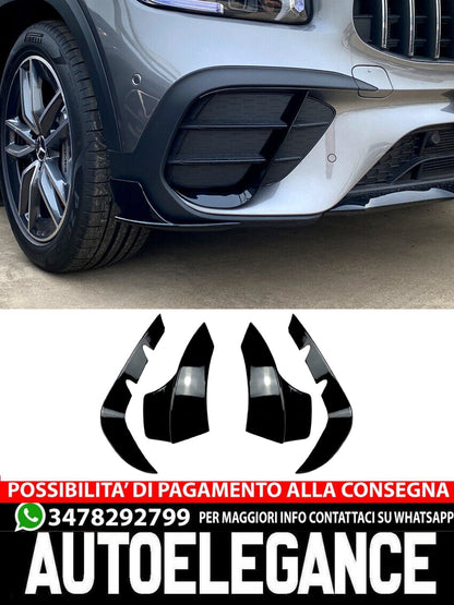 SPLITTER OTTICO AMG ANTERIORE NERO ADATTO PER PACCHETTO MERCEDES X247 GLB AMG