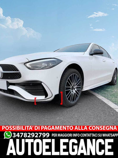 AMG OTTICA FLICS AERO FLAPS ANTERIORI NERO ADATTO PER MERCEDES W206 CLASSE C
