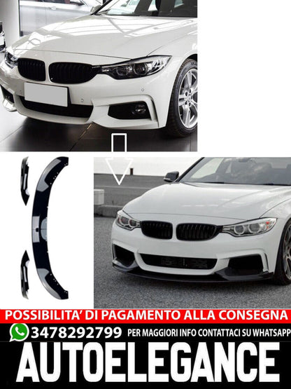 Splitter labbro spoiler anteriore adatto per BMW Serie 4 F32 F33 F36 con M-Sport