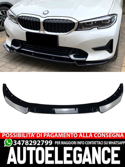 Splitter labbro spoiler anteriore adatto per BMW Serie 3 G20 G21 pre-LCI