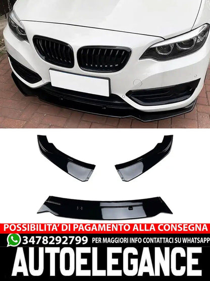 Splitter labbro spoiler anteriore adatto per BMW Serie 2 F22 F23 con Sportline 2