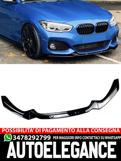 Splitter labbro spoiler anteriore adatto per BMW Serie 1 F20 F21 LCI con M-Tech