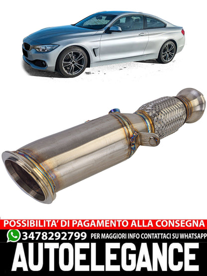 Tubo di ricambio per downpipe da corsa in acciaio inossidabile adatto PER BMW SERIE 4