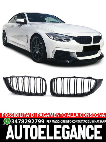 Performance matt double bar sports radiator grille suitable for BMW 4 Series
