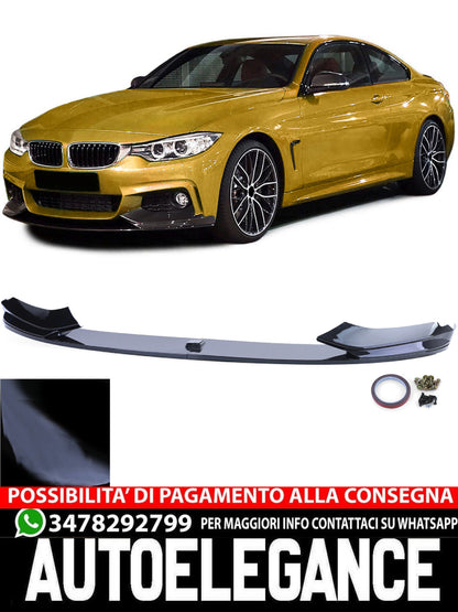 Labbra spoiler anteriore lucido adatto per BMW serie 4 F32 F33 F36