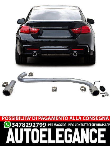 Duplex exhaust pipe 440 conversion look suitable for BMW F32 F33 F36 425 428 430 