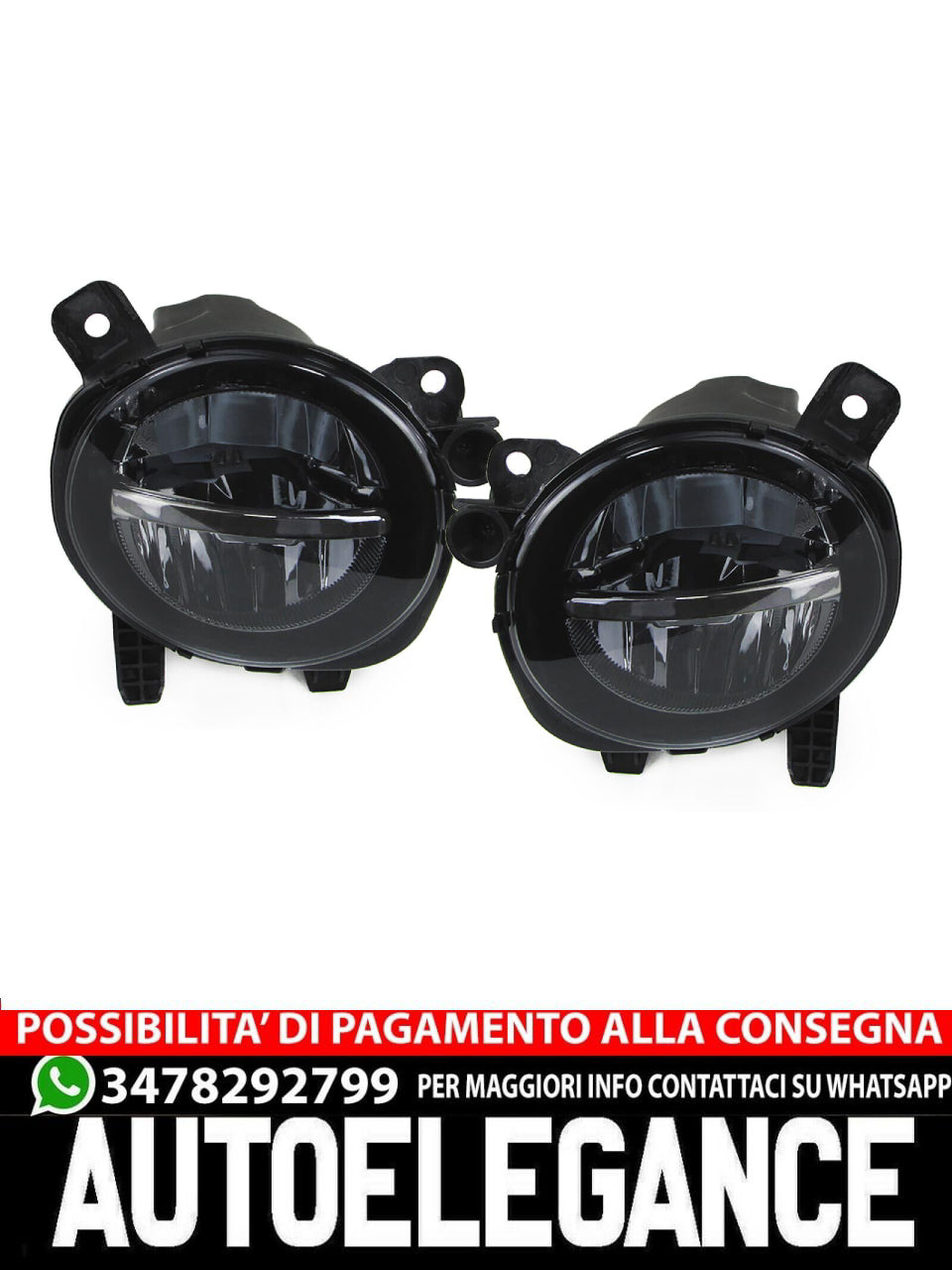Smoke Black LED Fog Light Set Suitable for BMW F20 F21 F30 F31 F32 F33 