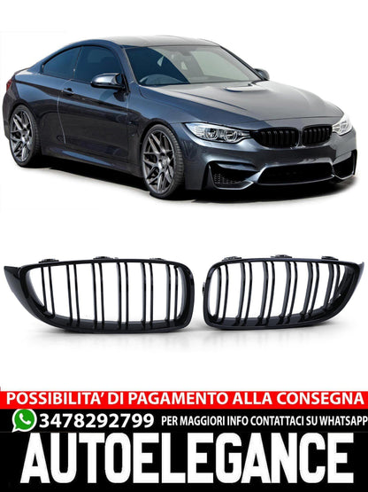 Glossy Double Bar Sport Radiator Grille Suitable for BMW 4 Series F32 F33 F36 