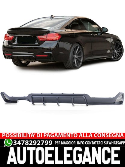 Matte Black Sport Rear Diffuser for BMW 4 Series F32 F33 F36 425 428 430 