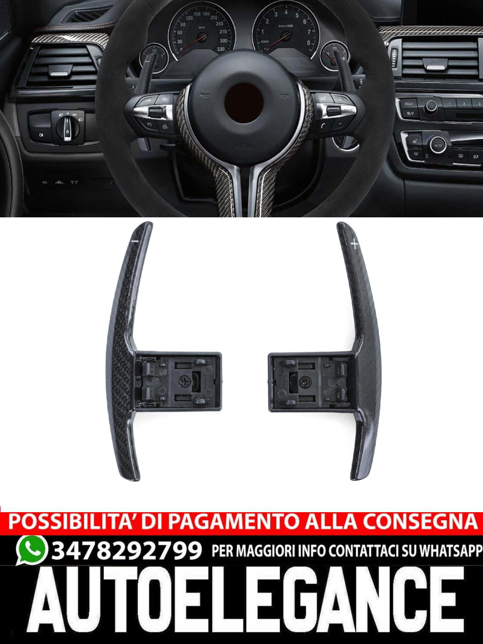 Leve del cambio in vero carbonio di ricambio adatte per BMW Serie 3 F30 F31 Serie 4 F32 F33 F36