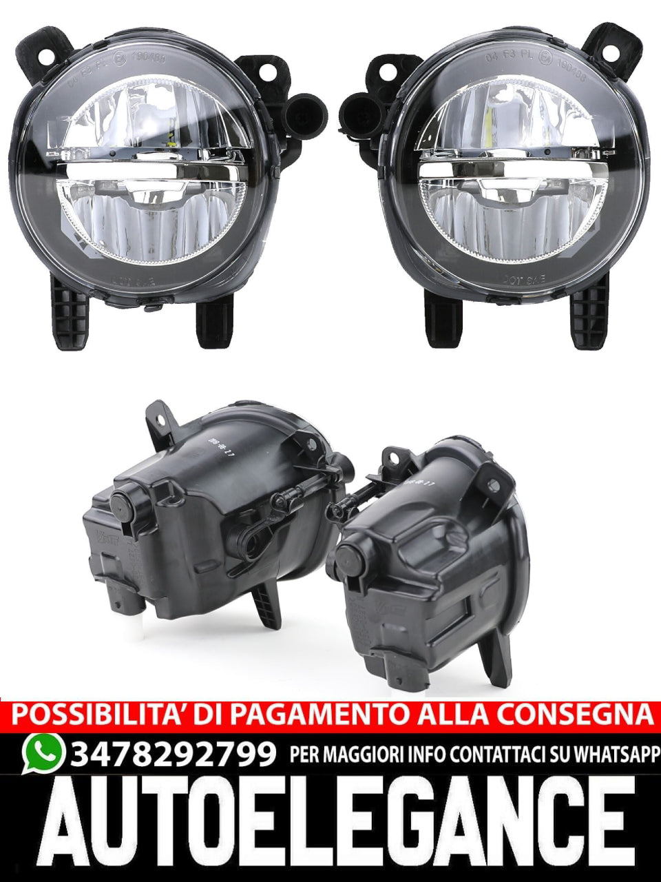 Pair of LED Fog Lights Suitable for BMW F20 F21 F30 F31 F34 F35 F32 F33 