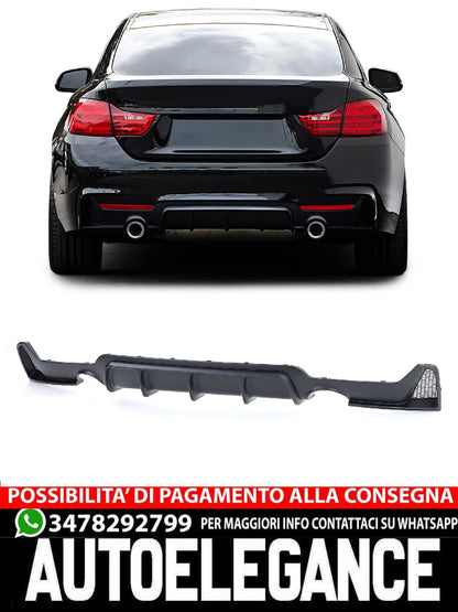 Diffusore posteriore Performance nero opaco adatto per serie 4 BMW F32 F33 F36 435i 440i