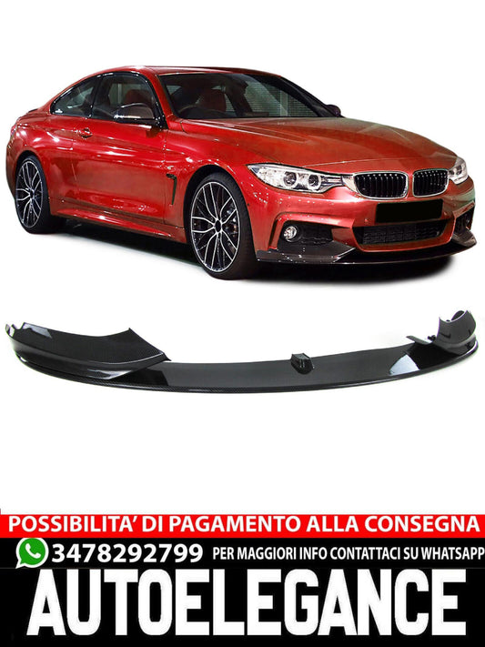 Spoiler anteriore con labbro di avvicinamento sportivo, carbonio adatto per BMW F32