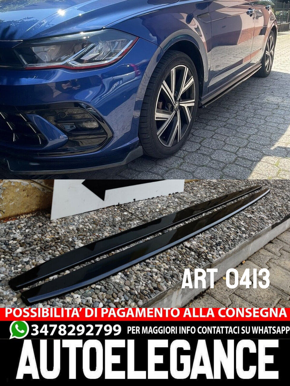 FIAT PUNTO GRANDE PUNTO EVO SOTTO MINIGONNE LATERALI SOTTO PORTA  SPLITTER