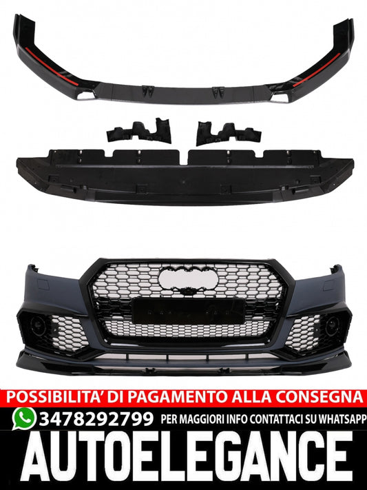 Front bumper suitable for Audi Q5 SUV FY S-Line (2017-2020) RS Design 