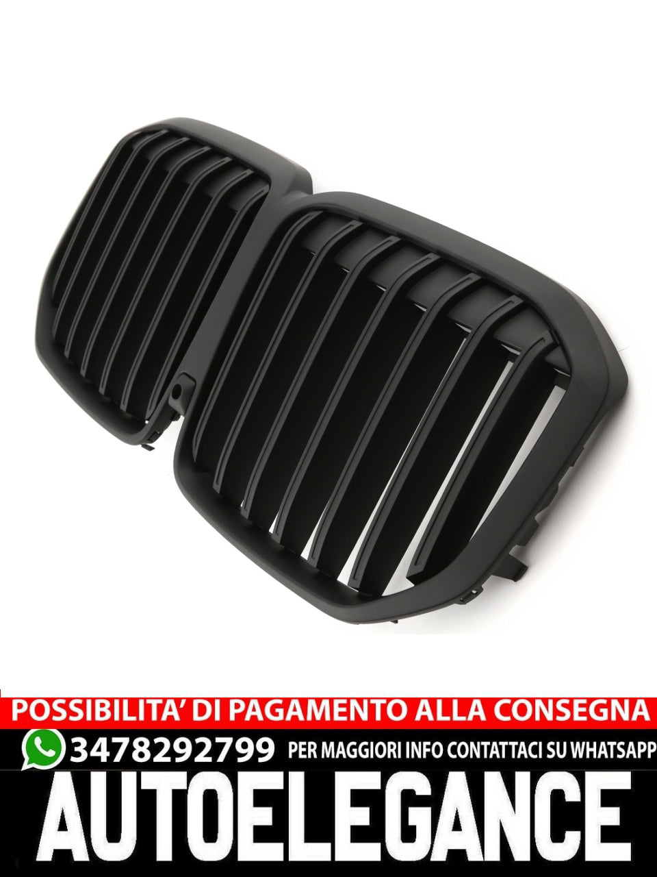 GRIGLIA DEL RADIATORE NERO OPACO ADATTO PER BMW X7 G07 LCI