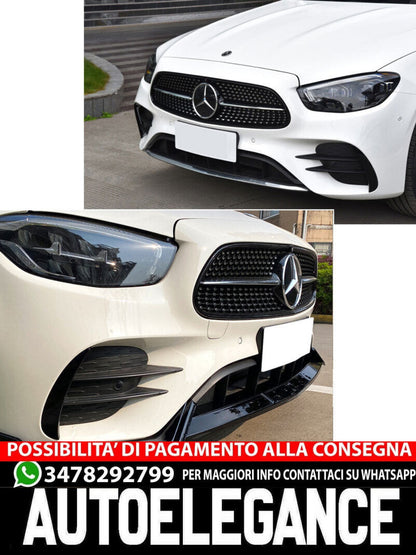 Splitter labbro spoiler anteriore adatto per Mercedes W213 + C238 AMG Line