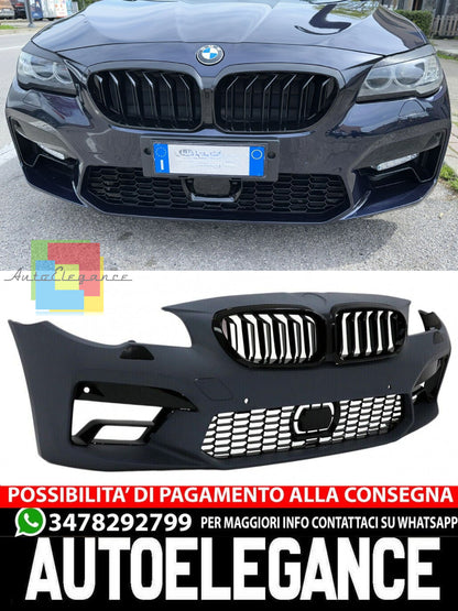 PARAURTI ANTERIORE, ADATTO PER BMW SERIE 5 F10 F11 2011-2017 LOOK BMW M5 2020