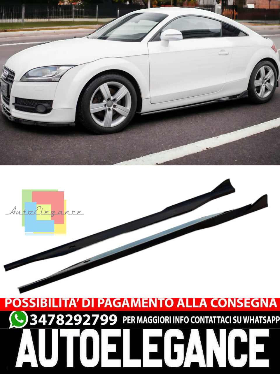 MINIGONNE ADATTE PER AUDI TT 8J 2006 - 2010