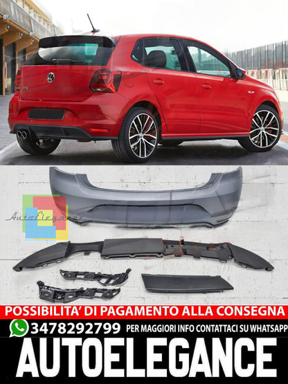 PARAURTI POSTERIORE ADATTO PER VW POLO 6R 09-14 & 6C 14-17