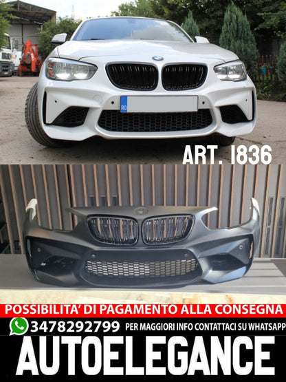 PARAURTI ANTERIORE ADATTO PER BMW SERIE 1 F20 F21 2015-2018 LCI LOOK M2