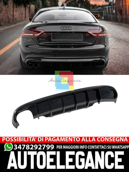 DIFFUSORE POSTERIORE AUDI A5 COUPE / CABRIO S-LINE 8T VERSIONE DOPPIO SCARICO
