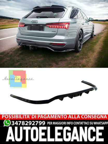 REAR CENTRAL SPLITTER (WITH VERTICAL BARS) SUITABLE FOR AUDI A6 ALLROAD C8