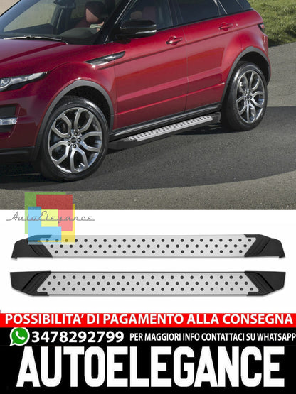 Side Steps Under Door Aluminum Suitable for Range Rover Evoque 2014-2019 Advanced 