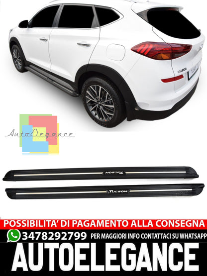 SIDE STEPS DOOR SILL BLACK DESIGN SUITABLE FOR HYUNDAI TUCSON 2015-9/2020 