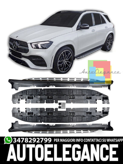 PEDANE LATERALE SOTTOPORTA ALLUMINIO ADATTO PER MERCEDES GLE V167 DAL 2019