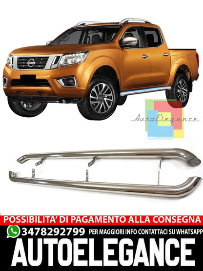 BARRE LATERALI PEDANE SOTTOPORTA ADATTO PER NISSAN NAVARA NP300