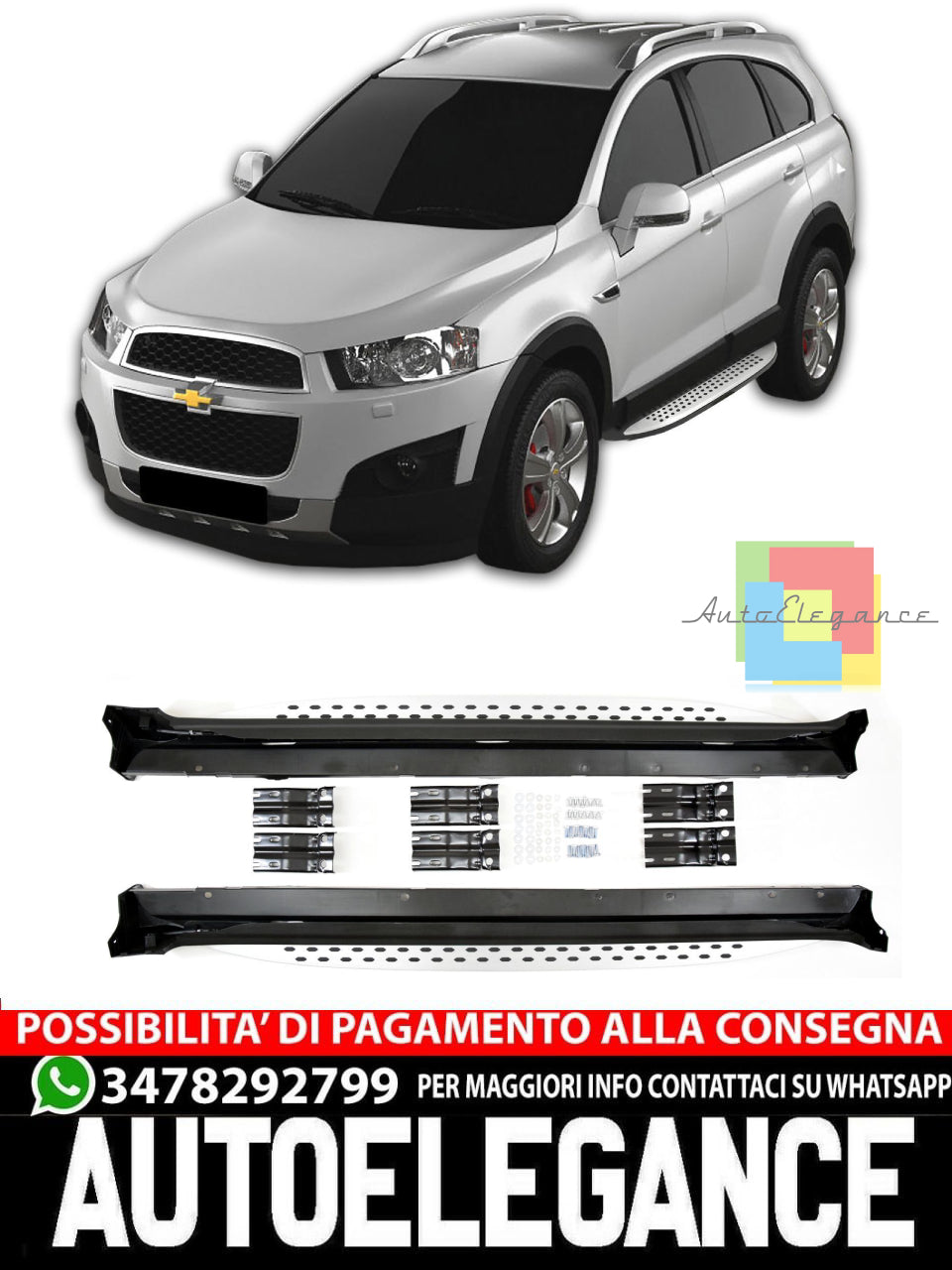 Side Steps Running Boards For Chevrolet Captiva 2012-2018 